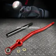 DUAL BEND T6061 MT RED SHORT THROW SHIFTER+BLACK 3.75" EXTENSION FOR EK EG EE DC