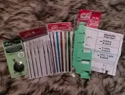 Susan Bates Steel Silvalume 12 crochet hook set Trim Fringe Tassel Tool Cutter