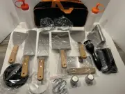NEW, 24 Piece Flat Top Griddle Spatula & Accessories Kit, BBQ Tool Set