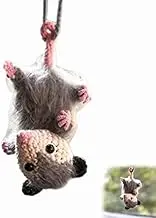 Possum Car Hanging Ornament, Rearview Mirror Pendant, Dashboard Decoration, Down Style