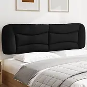 Headboard Cushion Black Fabric, 190 x 15 x 48 cm, Upholstered Headboards, Queen, Board, Bed Frame, Bed, Head, Cushion, Cama, King Size