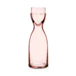 Nude Glass Mr. & Mrs. Large Bedside Water Set, Dusty Rose