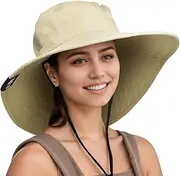 [Solaris] Wide Brim Sun Hat Outdoor UV Protection Safari Cap Women