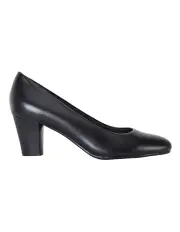 [Easy Steps] Marley Black Glove Heeled Shoes