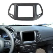 Matte Black 8.4" Dashboard GPS Navigation Panel Trim Bezels For Jeep Compass 17+ (for: Jeep)
