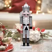Nutcracker Figurine Statue Christmas Decoration Gift Collectible Crafts Wooden