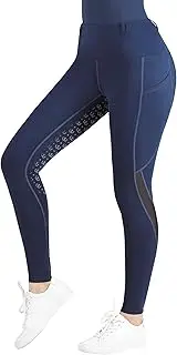 [Harrison Howard] Women's Riding Breeches Equestrian Riding Pants with Silicone Grip and Ventilated Mesh Fabric Active Riding Tights