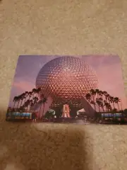 Postcard Walt Disney World FL Epcot Spaceship Earth Geoshpere 4x6 1982 New