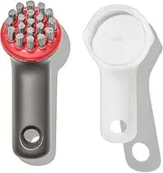 OXO Outdoor Cast Iron Grill Pan Cleaning Brush with Cover, 12.7 cm x 6.6 cm