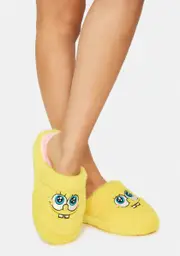 [Skinnydip] X Spongebob Fluffy Slippers