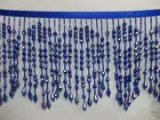 BEADED FRINGE TRIM -5 TO 5.5 INCH -BB-955 -1