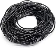 Spiral Cable Wrap WorthPlanet 4mm Polyethylene Spiral Wire Wrap Cord Flexible Spiral Tube Wrap Cable for Computer Cable, Power Cord, Mouse Cable, Wire W160006 (Black)