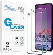 [2-Pack] KATIN Screen Protector For Google Pixel 5 [Camera hole Opened] Tempered Glass Anti Scratch, Bubble Free, 9H Hardness, Easy to Install, Case Friendly