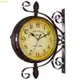 Weroyal 新款歐式複古時鐘創新時尚雙面掛鐘