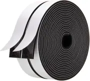 Adhesive Foam Strips 2 Rolls 1"x1/8" Neoprene Tape for Doors & Windows 33ft T...