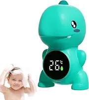 Baby Bath Temperature Gauge, Dinosaur Design Digital Baby Temp Sensor for Bath, Safety Floating Bathing Tub Toy, Accurately Measures Temperature Monitoring Tool for Kids