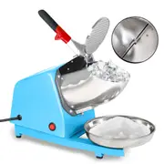 YOPOWER Electric Dual Blades Ice Crusher Shaver Snow Cone Maker Machine, 65kg/h for Home and Commercial Use, Blue