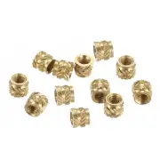 120Pcs M2x3mm Lx3.5mm OD Knurled Insert Nuts 3D Printer Embedment Nuts