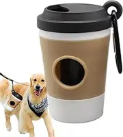 Dog Poop Holder | Coffee Cup Style Dog Crap Bag Dispenser | Stylish Pet Convenient Garbage Holder With Carabiner Clip For Leash, Outdoor Walking For Dogs