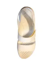 Crocs Women's Literide 360 Sandal Size 10 all most white Strap New hook & loop