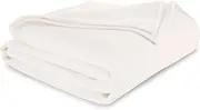 Twin Throw Blanket, Original Blanket, Snuggle-Ready, Durable Machine Washable Pet Friendly, All-Season Comfort, Layering Bed Sofa Blanket, Blanket for Bed, Cozy Throw Blanket, Ivory