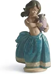 Lladro Little Peasant Girl (Blue) 01012331