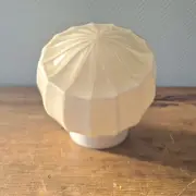 Vtg. Opaline Glass Lamp Shade Ceiling Light Art Deco Globe Flush Mount