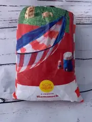 NEW NIP Sun Squad 2 Person Hammock with Two Heavy-Duty Straps Red White Blue