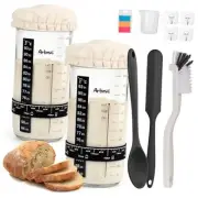 Sourdough Starter Kit with 2 Starter Jars, Sourdough Bread Baking Small- 2 Jar