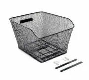 Bike Basket Wire Mesh Bike Rear Basket For Extra Rear Storage Road MTB Hybrid