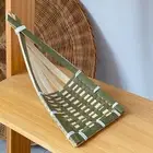2Pcs Bamboo Woven Serving Tray Reusable Refrigeration Plate Sashimi Tray Home