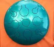 STAINLESS Steel Tongue Drum - Handpan - VibeDrum - Tropical – 9 Notes - 12" - S