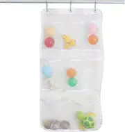 Bathtub Toy Storage - 8 Grids Hangable Shower Toy Holder | Bathtub Toy Storage Bag for Easy Access and Sorting of Toys, Bath Tub Accessory