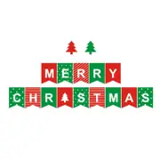 Merry Christmas Bunting Garland Banner Hanging Flag Home XMAS Party Decor 2m
