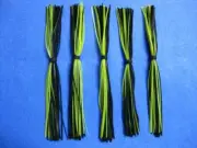 5 silicone Skirt BLACK/CHART #5-9193 Lure Spinnerbait Buzz jig Bass Tackle