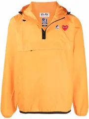 [Comme Des GarÇOns Play] Comme Des GarÇOns Play-X K-Way Giacca Unisex Leon Mezza Zip-Uomo L