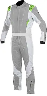Alpinestars GP PRO Suit (Mid Gray/Steel Gray/Fluorescent Green, Size 46)