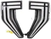 2Pcs LED Side Wing Lamp Front Side Fender Light Daytime Running Light Fog Lamp DRL for Ford F-150 F150 Raptor 2021 2022