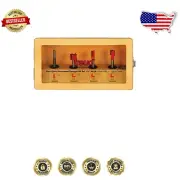 Precision 4PC Undersized Plywood Router Bit Set for Professionals - TiCo Carbide