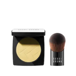 【Bobbi Brown 芭比波朗】維他命原生美肌定妝組(維他命裸肌定妝餅+大師定妝刷)