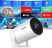[Electric Focus] Mini Projector 4K 1080P Supported with Android System, Portabl