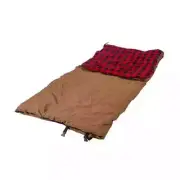 StanSport Sleeping Bag 81" x 39" Grizzly Double Layer Construction Synthetic