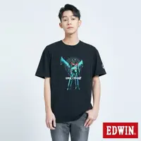 在飛比找樂天市場購物網優惠-EDWIN X 無敵鐵金剛 MZ大鐵金剛 短袖T恤-男款 黑