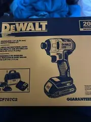 DEWALT DCF787C2 20V MAX Brushless 1/4-in. Cordless Impact Driver Kit- NEW
