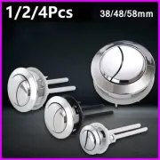 1-5 Toilet Tank Button Dual Push Flushing Toilet Button Lid for 38/48/58mm Hole