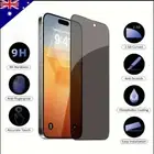 Black Edge Privacy Tempered Glass Screen Protector For iPhone 16 15 14 Pro Max