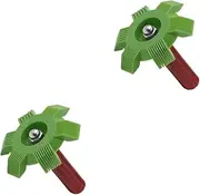 Vaguelly 2pcs Radiator Evaporator Fin Comb Tool for Air Conditioning Cooling Brush for Straightening Condenser and Evaporator Fins Suitable for Vehicle Models