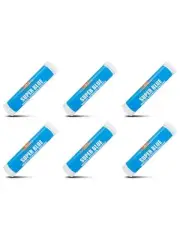 6 x Gulf Western Super Blue Wheel Bearing Lithium Complex Grease 400g