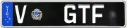 Ford FG FPV GTF Custom VIC Prestige Euro Number Plates - V-GTF - 520mm x 112mm