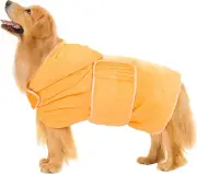 Dog Bathrobe - Super Absorbent Pet Drying Towel Bath Robes after Bath Shower Swi